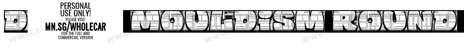 D3 Mouldism Round Al字体转换